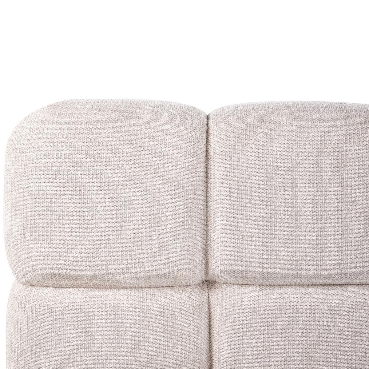 BETT mit Stauraum 160/200 cm Stoff Hellbeige Baston - Beige, Textil (160/200cm) - Beliani