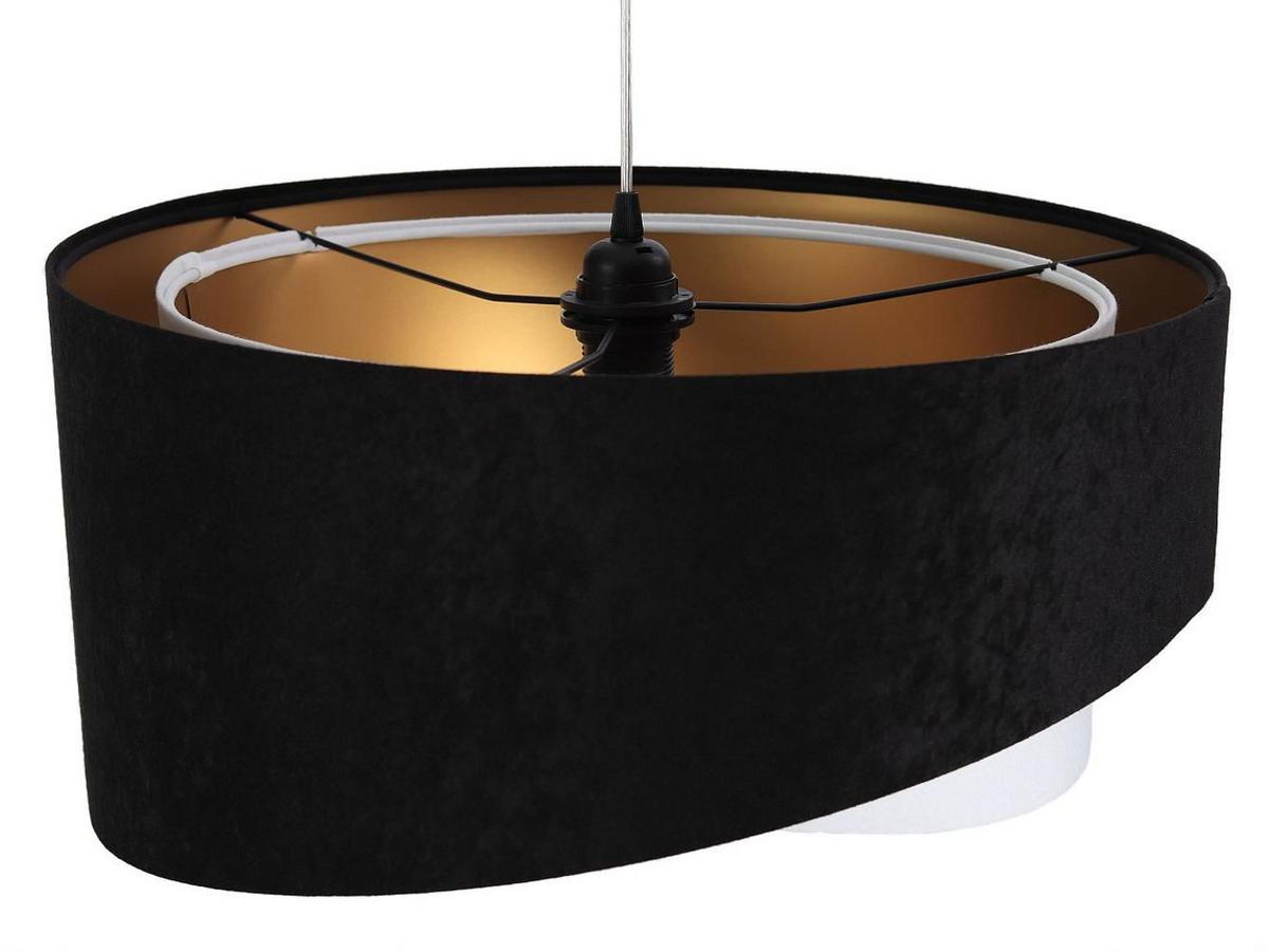 HÄNGELEUCHTE Schwarz 50/23 cm - Weiß, Kunststoff (50/1.3/23cm) - ONZENO