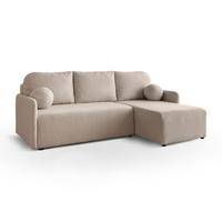 ECKSOFA CUDDLE mit Schlaffunktion und Bettkasten, Quelle 05 - Beige, Textil (213/145cm) - Lookway