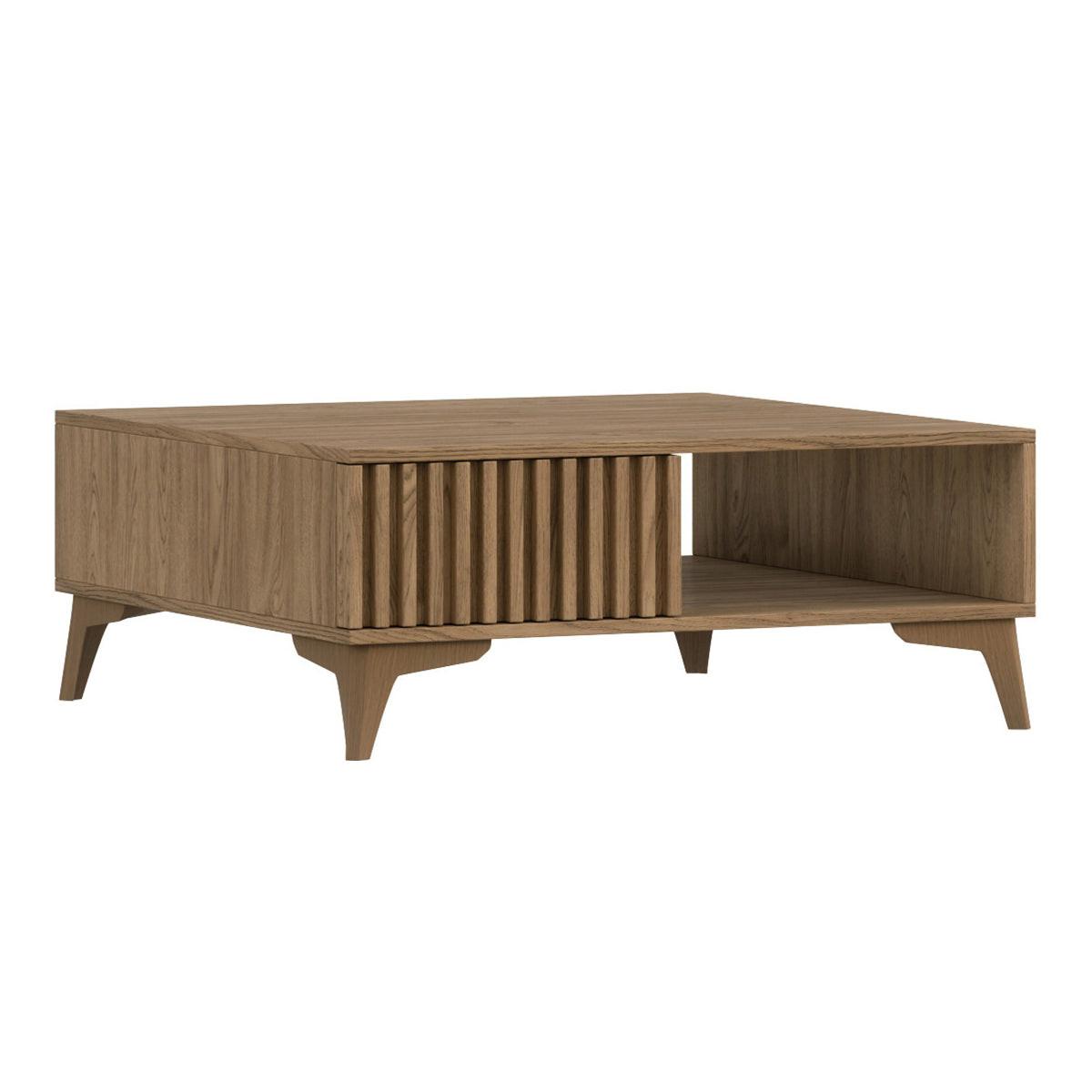 COUCHTISCH Esteban Holz - Braun, Holzwerkstoff (80/80/32cm) - Petits-meubles