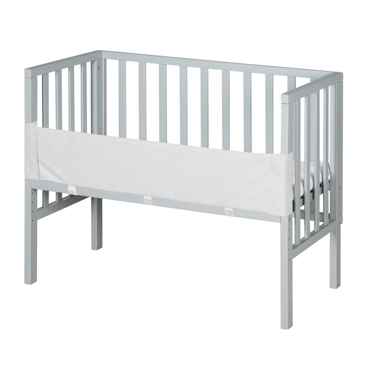 BEISTELLBETT 3in1 Set 90 x 45 cm - Taupe/Weiß, Holzwerkstoff (45/90cm) - Roba
