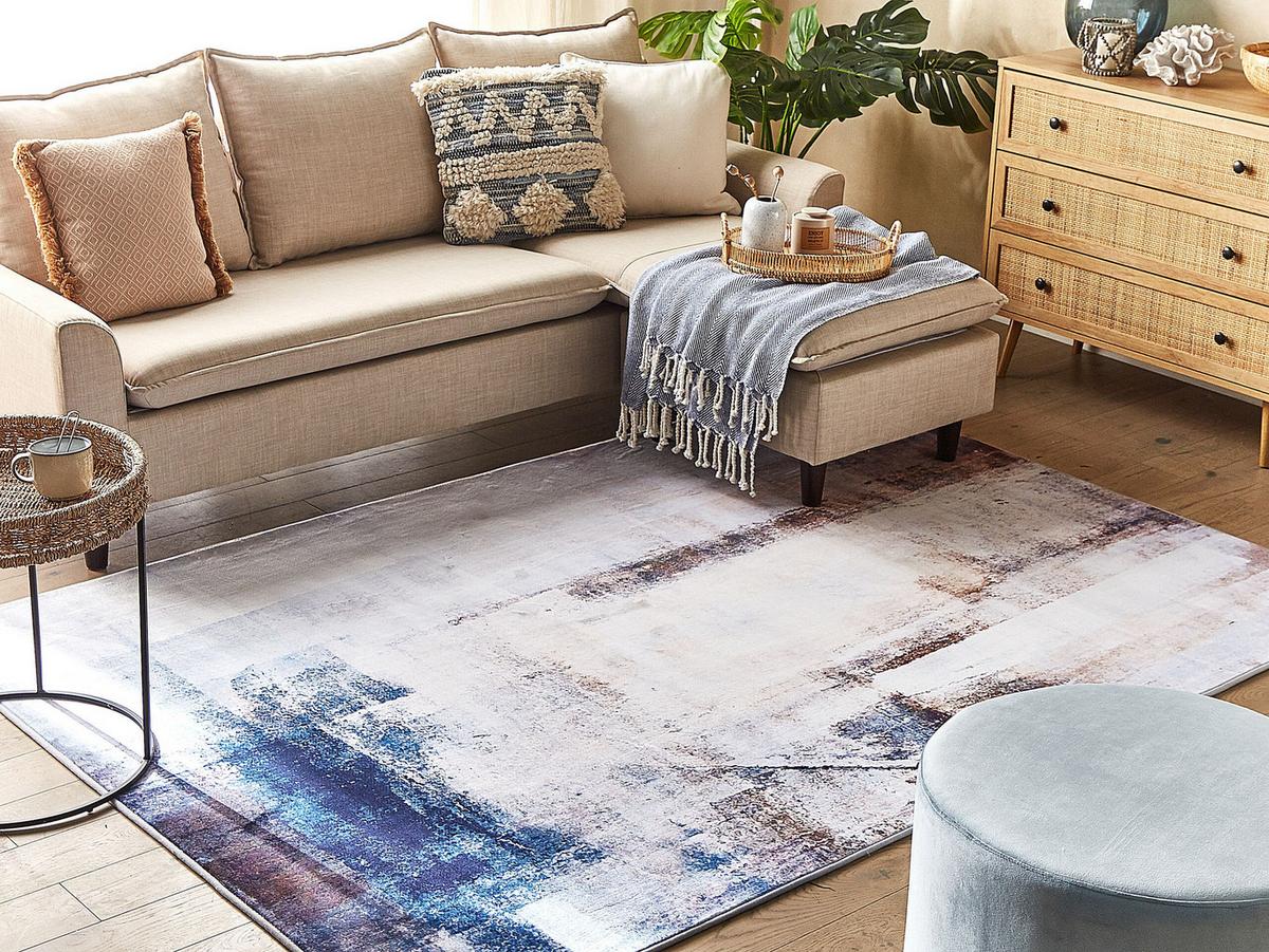 KURZFLOR-TEPPICH Trabzon 230/160 cm - Multicolor, Kunststoff (160/230cm) - Beliani