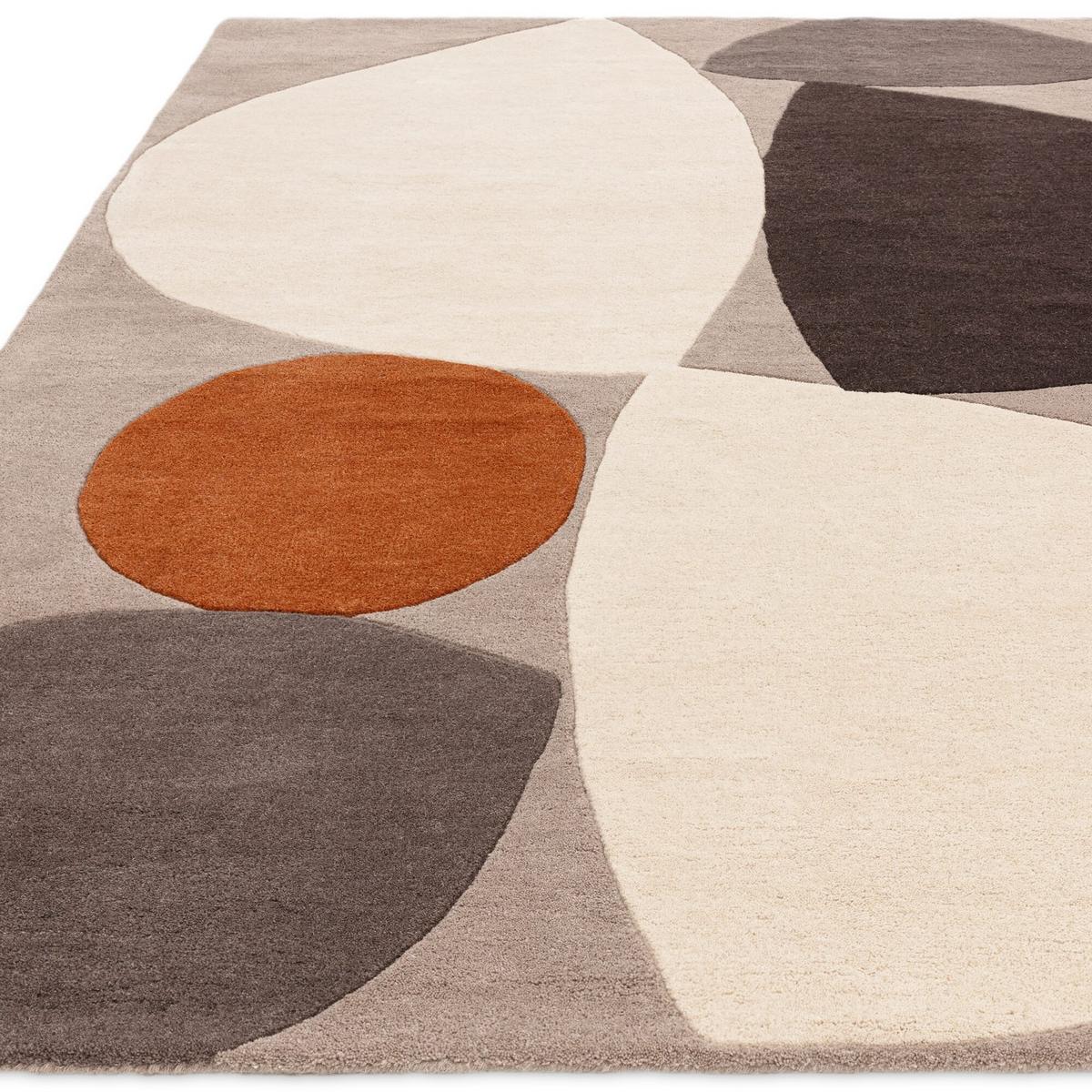 WOLLTEPPICH ELAN-Mouzon, geometrisch-abstrakt, Silbergrau, 120 x 170 cm - Grau, Textil (170/120cm) - KADIMA DESIGN