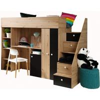 HOCHBETT 247/165/120 - Schwarz/Weiß, Holz (90/200cm) - MÖBEL KRYSPOL
