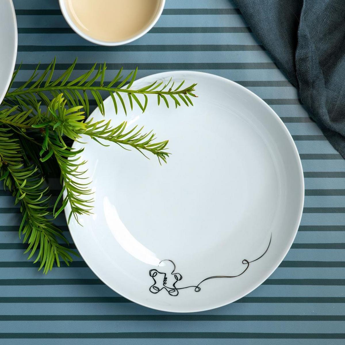 SCHALE XMAS Statement Lines weiß ø 18,7 cm - Weiß, Keramik (18.7cm) - Villeroy & Boch