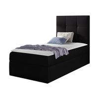 BOXBETT Mini 2, Seite zum Öffnen des Bettkastens: Rechts - H3 - Schwarz, Holz (90/200cm) - MIRJAN24