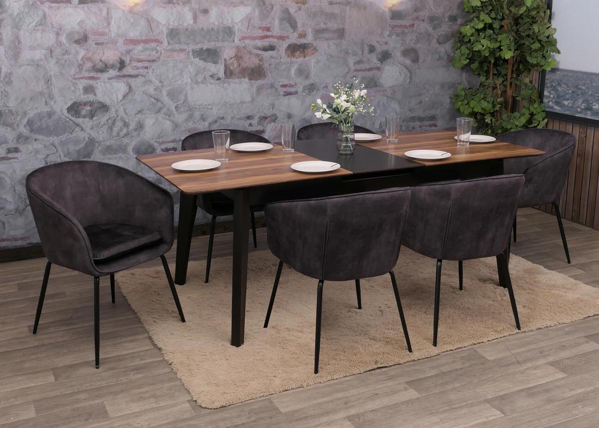ESSZIMMERSTUHL Grau - Dunkelgrau/Grau, Textil (57/79/53cm) - MCW