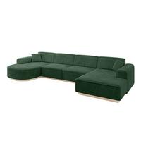 WOHNLANDSCHAFT ARRIO-U2 303x171x83 cm Grün - Grün, Holzwerkstoff/Textil (388/83/171cm) - ALTDECOR