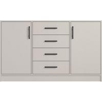 KOMMODE VANO 140/84/40cm mit 4 Schubladen 2 Türen Kaschmir - Kaschmir, Holzwerkstoff (140/84/40cm) - MASSENO