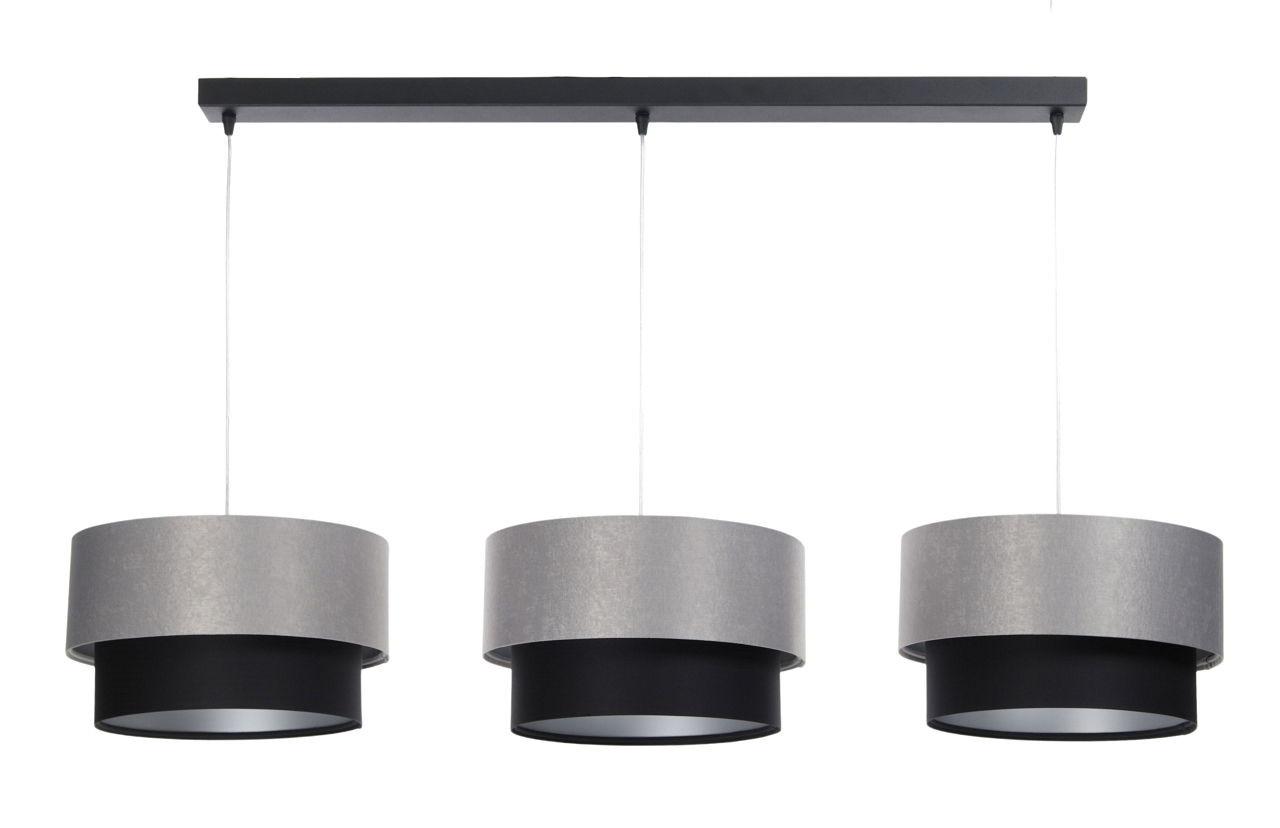 HÄNGELEUCHTE Grau 30/88 cm - Schwarz, Kunststoff (30/2.6/88cm) - ONZENO