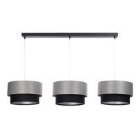 HÄNGELEUCHTE Grau 30/88 cm - Schwarz, Kunststoff (30/2.6/88cm) - ONZENO