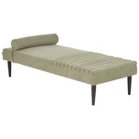 CHAISELONGUE Stoff Grün Mauriac - Grün, Textil (74/40/180cm) - Beliani