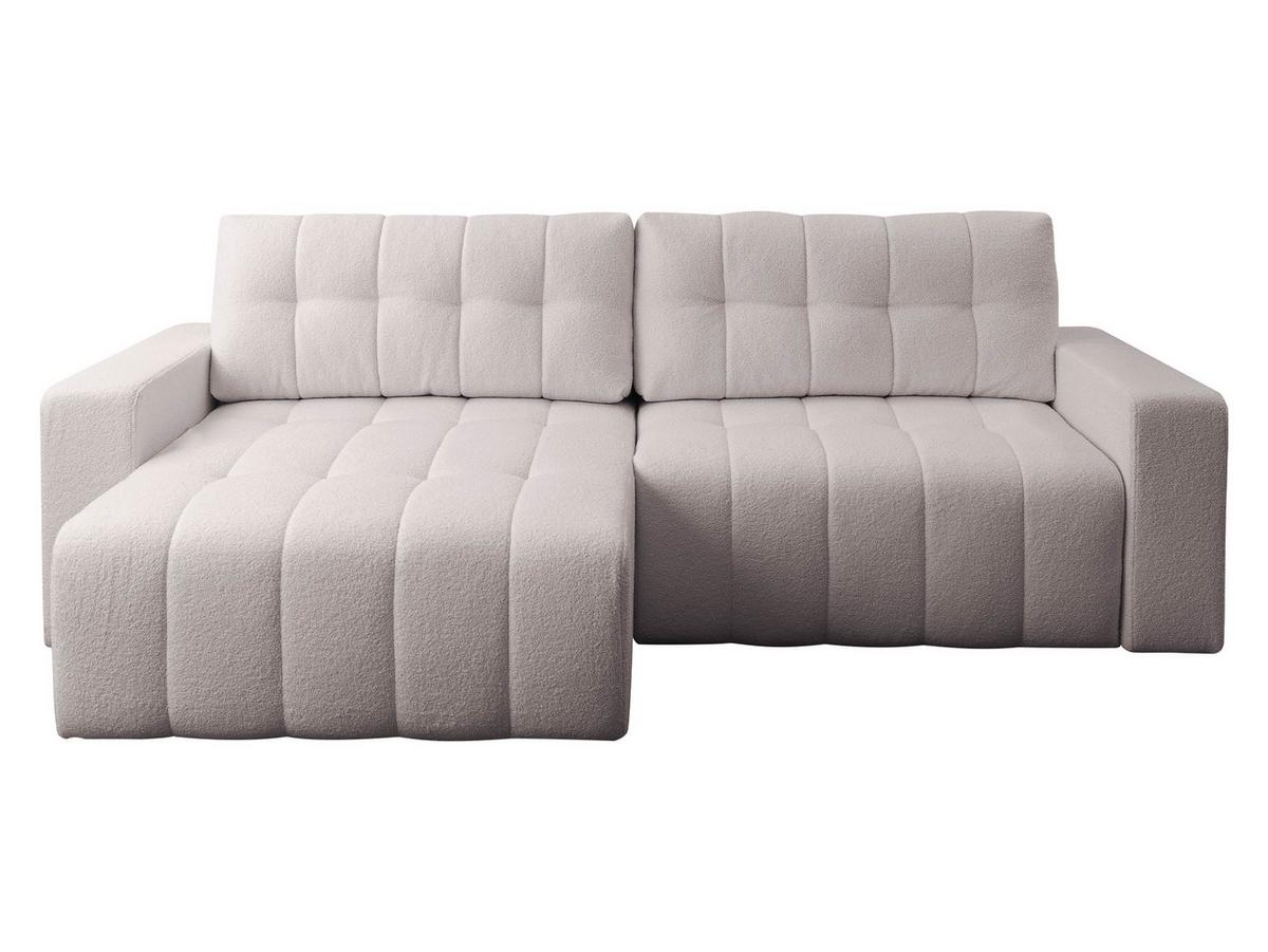 ECKSOFA Masone - Hellrosa/Schwarz, Holz/Kunststoff (245/143cm) - MIRJAN24