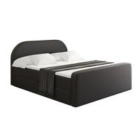 BOXBETT mit Matratze und Lattenrost - NOX-Z - 180x200 - Schwarz Kunstleder - Schwarz, Holzwerkstoff (180/200cm) - ALTDECOR
