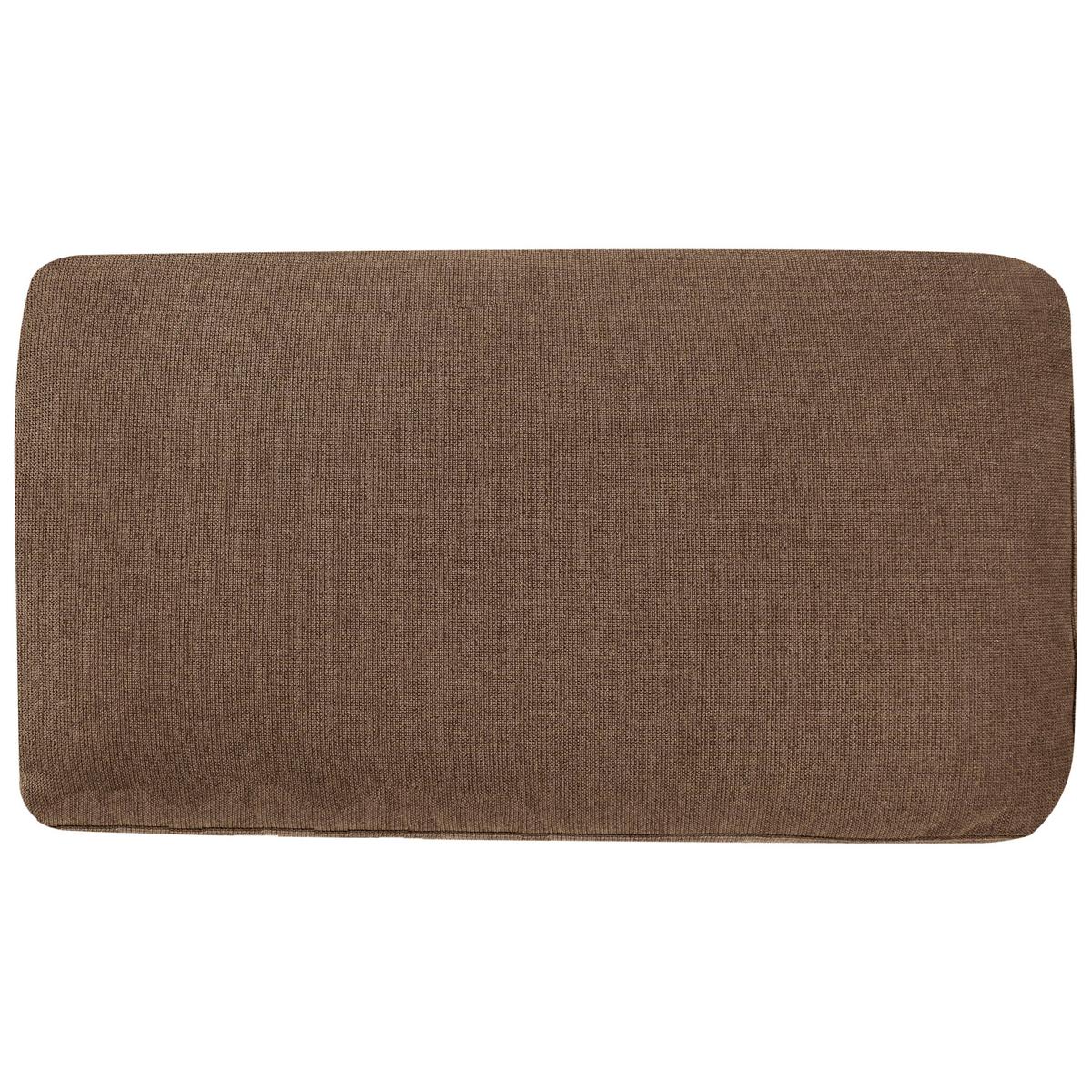 CHAISELONGUE-RECHTSSEITIGE Stoff Braun Sievoz - Schwarz/Braun, Textil (155/84/85cm) - Beliani