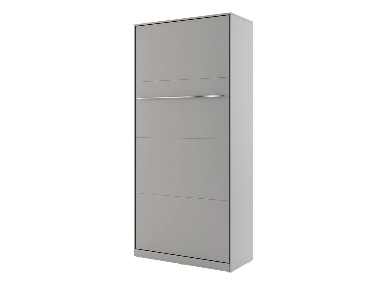 SCHRANKBETT Concept Pro I Vertical - Grau, Holzwerkstoff (90/200cm) - MIRJAN24
