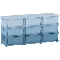 SPIELZEUGKISTE Kunststoff Blau - Blau, Kunststoff (37/56.5/113cm) - HOMCOM