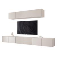 TV-LOWBOARD ANGEL VIII mit LED-Beleuchtung, 300 cm Kaschmir - Kaschmir, Holzwerkstoff (300/72/40cm) - Idohome