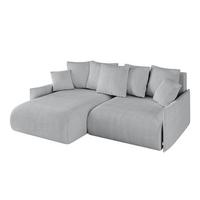 ECKSOFA Ottomane links ONESK-L -v1 216x177x72 Grau Cord - Grau, Holzwerkstoff/Kunststoff (216/177cm) - ALTDECOR