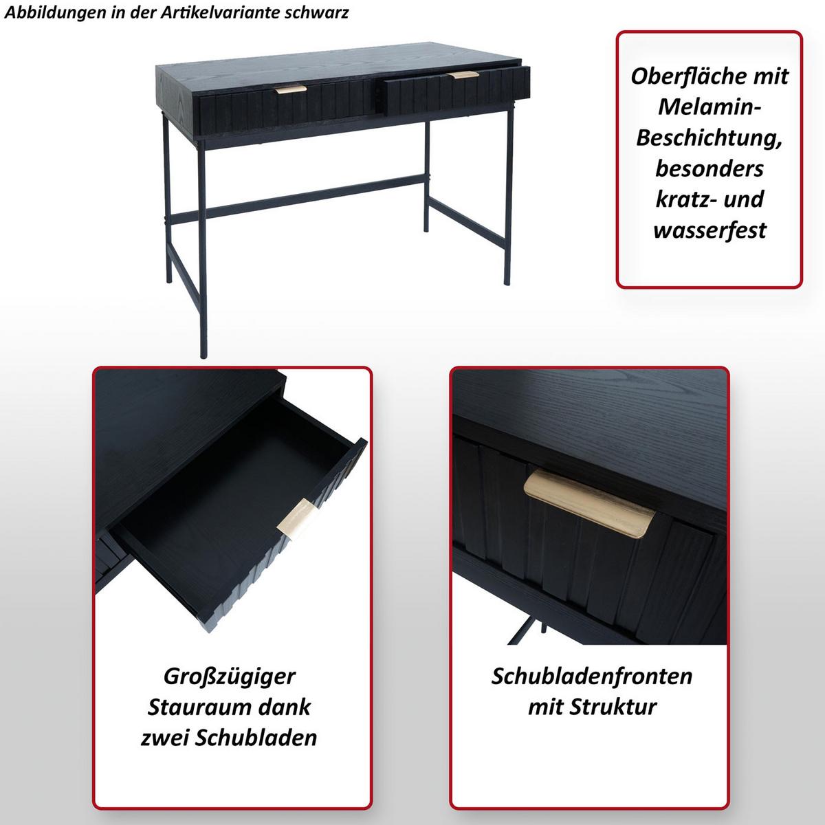 KONSOLENTISCH eckig Weiß - Weiß, Holzwerkstoff (40/100/85cm) - MCW