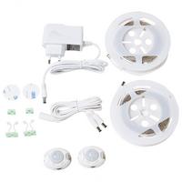 LED-STREIFEN 2 x 120 cm weiß ATRATO - Weiß, Kunststoff (240/240/2cm) - Beliani