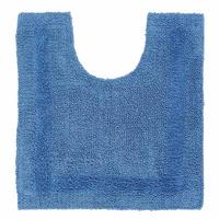 WC-VORLEGER 50/55 cm, 100% Baumwolle, wendbar - Blau, Textil (50/55cm) - Homescapes