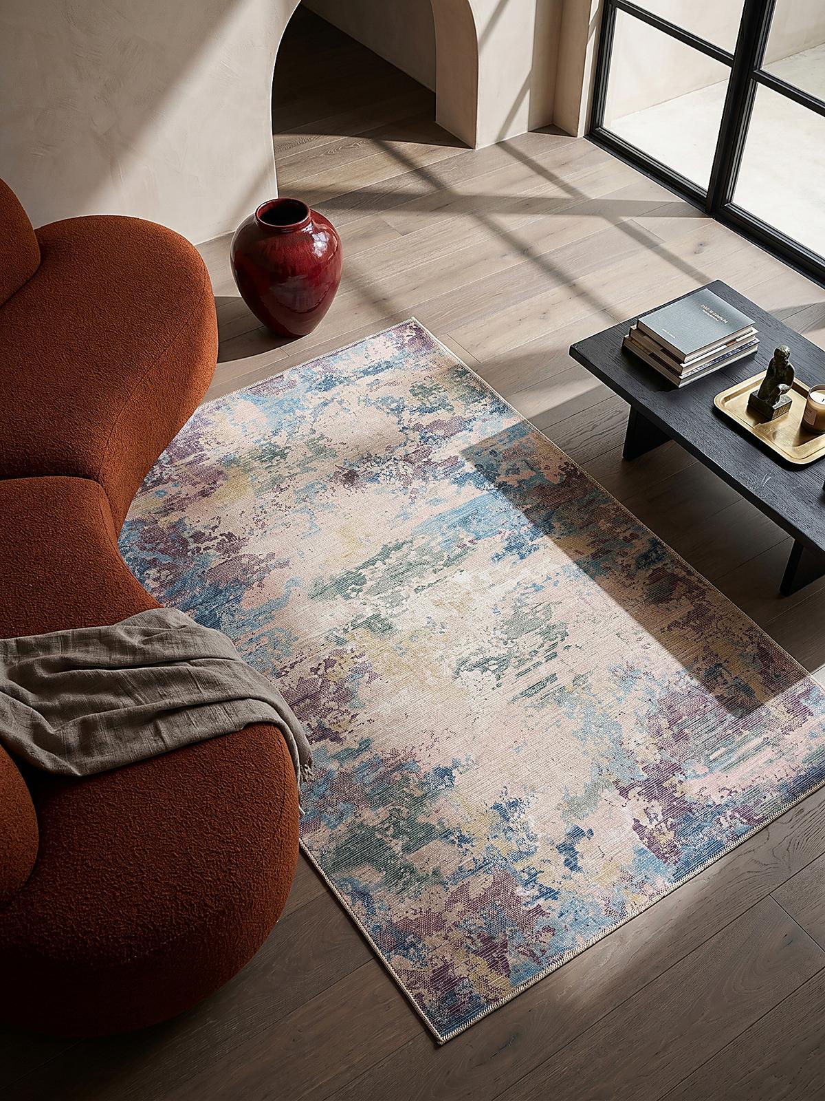 TEPPICH Waschbar CRAY, abstrakt, Bunt, 200 x 290 cm - Multicolor, Textil (290/200cm) - KADIMA DESIGN