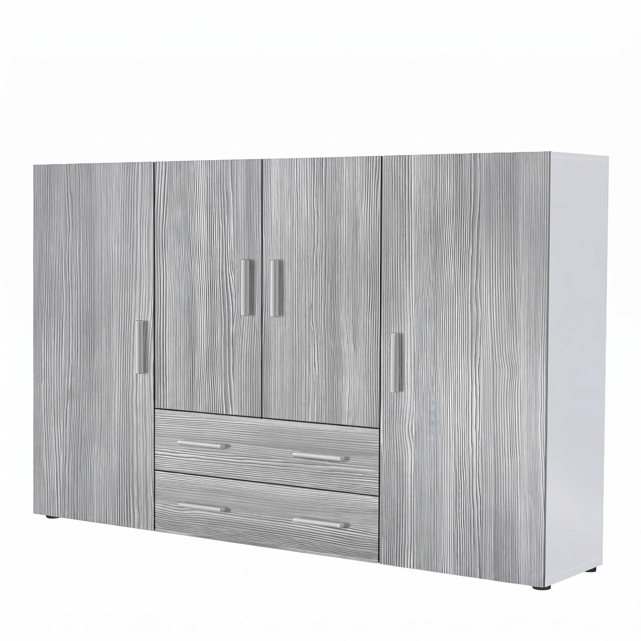 HIGHBOARD Nora Front in Avola-Anthrazit - Anthrazit, Holzwerkstoff (166/106/35cm) - Vladon