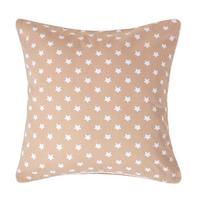 KISSENHÜLLE Sterne 60/60 cm, 100% Baumwolle - Beige, Textil (60/60cm) - Homescapes