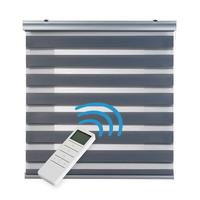 DOPPELROLLO Motorisiertes Silber 100x250 cm - Silberfarben, Kunststoff (100/250cm) - STORESDECO