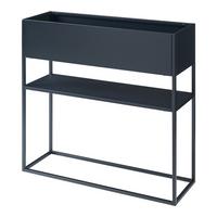 BLUMENSTÄNDER Joensuu - Schwarz, Metall (80/80/25cm) - [en.casa]