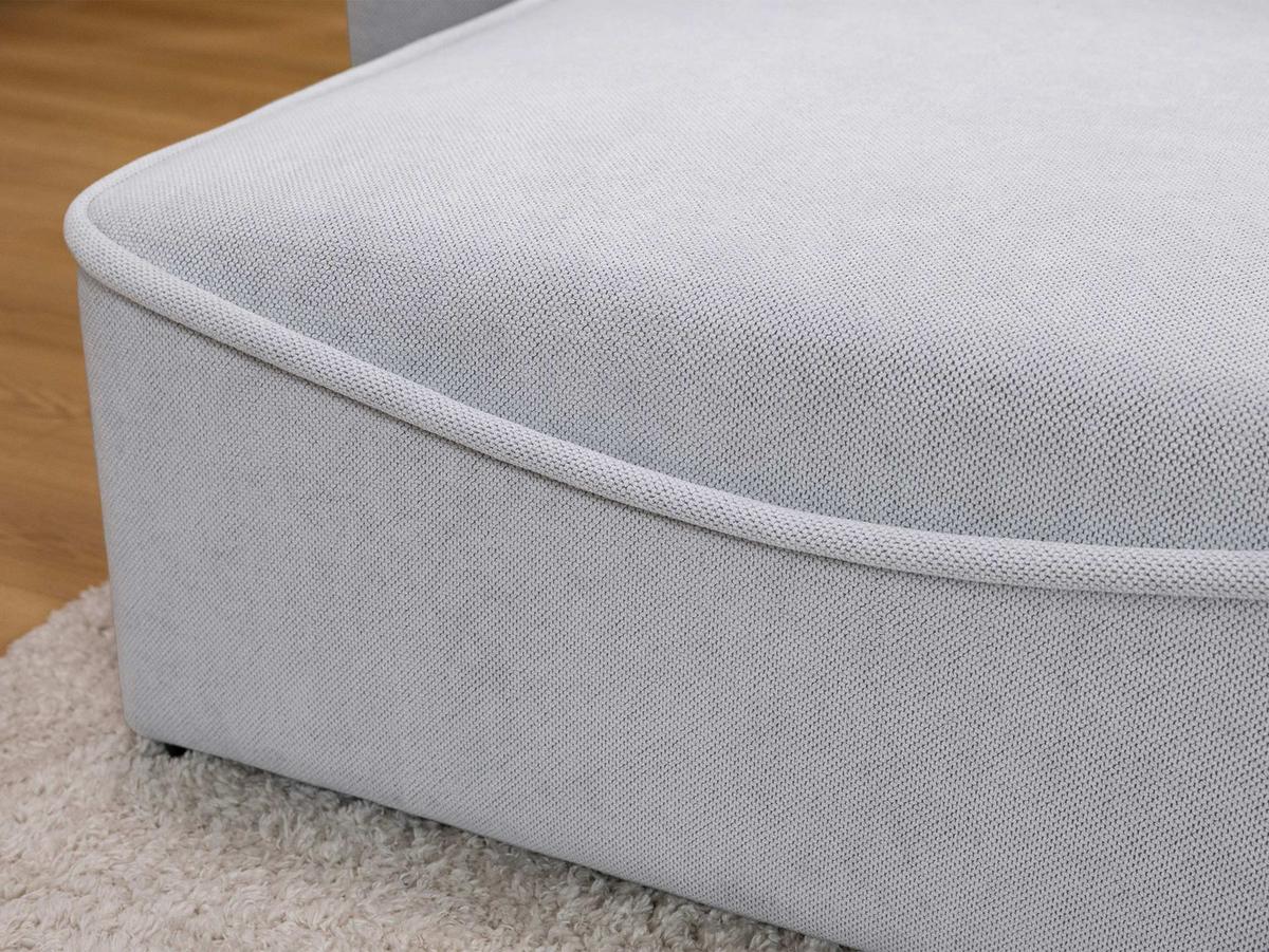 ECKSOFA Loom - Beige/Schwarz, Holz/Kunststoff (261/175cm) - MIRJAN24