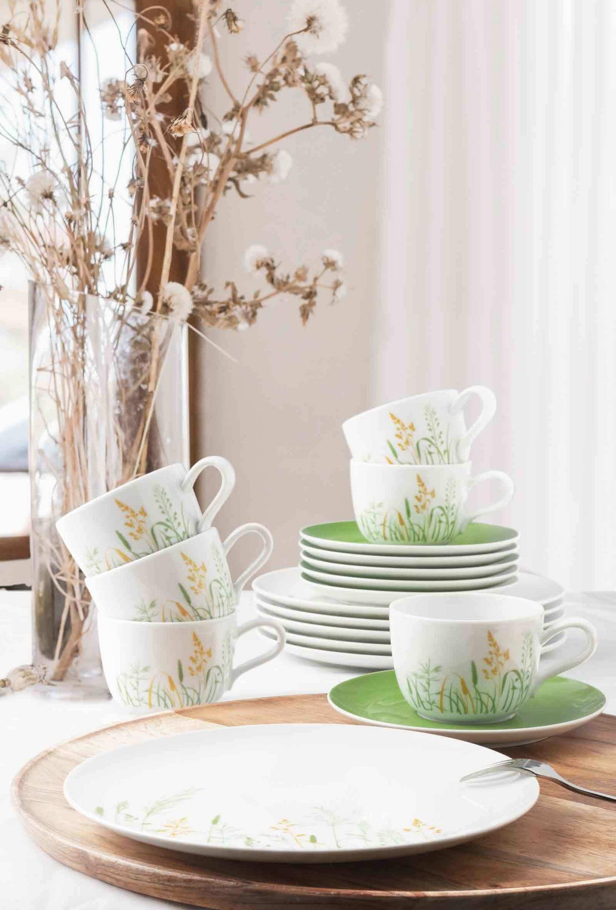TAFELSERVICE Liberty Meadow Grasses bunt 12-tlg. - Multicolor, Keramik (32.3/23.5/32.3cm) - Seltmann Weiden