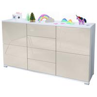 SIDEBOARD Rova Creme Hochglanz - Creme, Holzwerkstoff (138.5/75.5/35cm) - Vladon