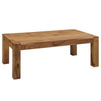 COUCHTISCH MUMBAI aus Massivholz im Landhaus-Stil mit natürlichem Design, Akazie 60x110x40 cm - Akaziefarben, Holz (110/60/40cm) - KADIMA DESIGN
