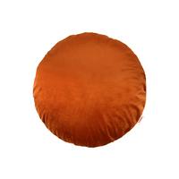 KISSENHÜLLE Rund Samt&Sonders rost-orange 40 cm Ø - Dunkelorange, Textil (40/40cm) - beties Heimtextil