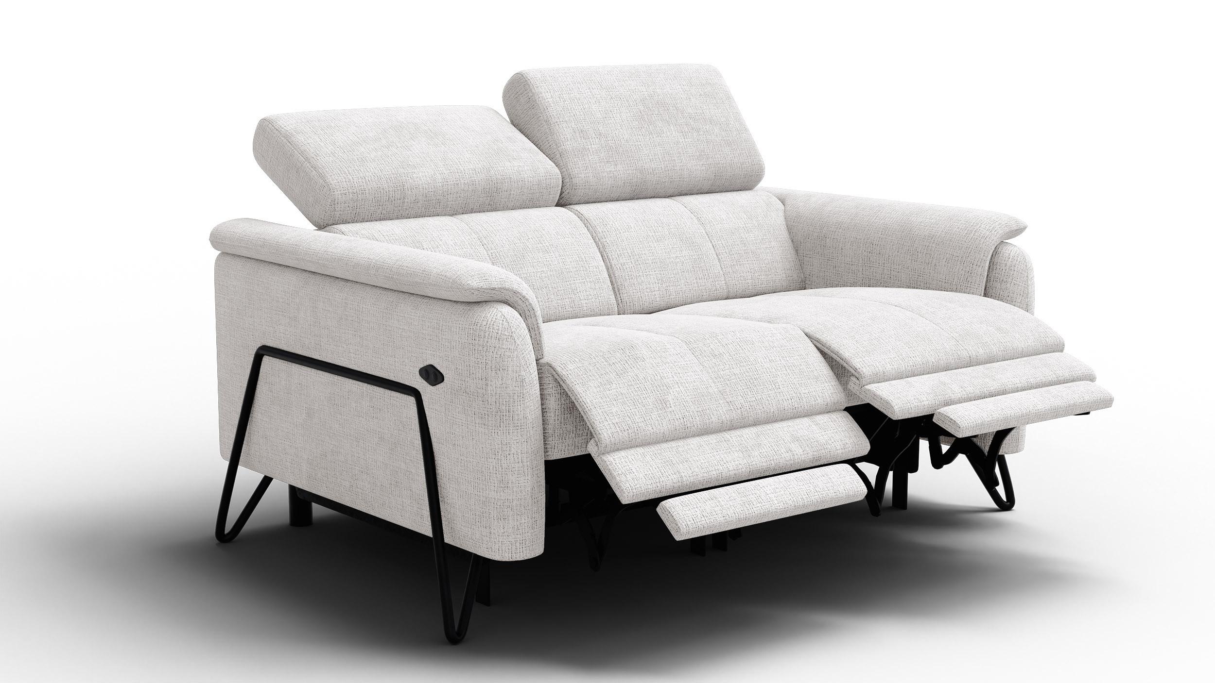 RELAXSOFA RODEN 2-Sitzer, creme - Creme, Holz/Textil (152/82/103cm) - Wozimo