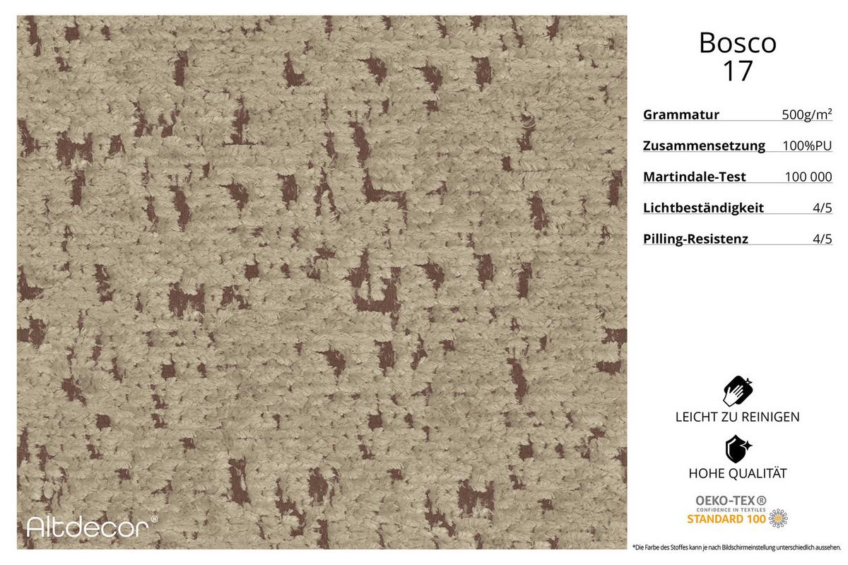 ECKSOFA Ottomane Rechts MARI-L1 - 243x171x79 cm Braun Tissu - Schwarz/Braun, Holzwerkstoff/Kunststoff (171/243cm) - ALTDECOR