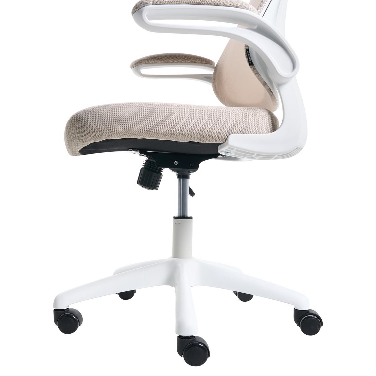 BÜROSTUHL Stoff Beige Nexel - Beige, Textil (60/114/60cm) - Beliani
