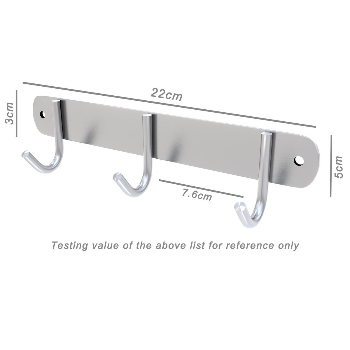 GARDEROBENLEISTE 22/5/5 cm - Silberfarben, Metall (5/5/22cm) - Intirilife