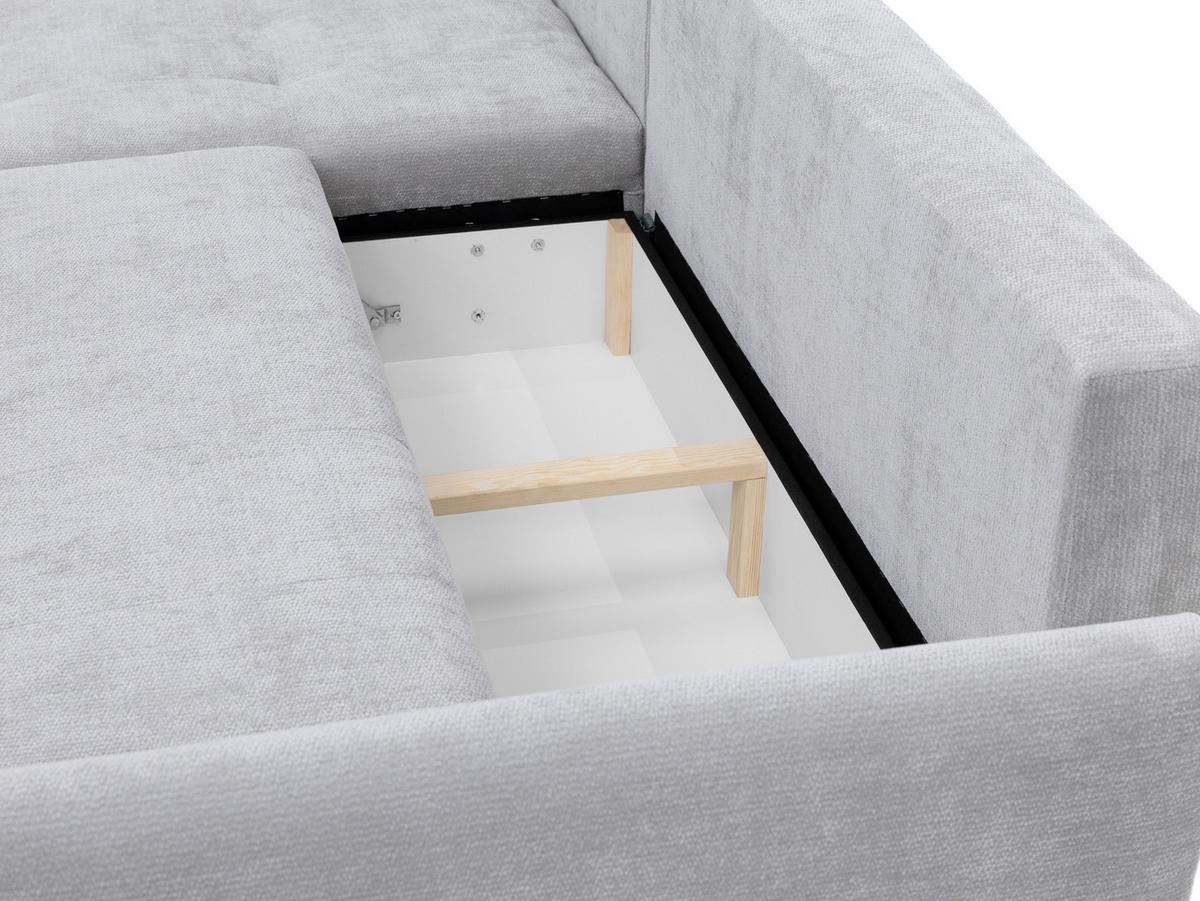 ECKSOFA Faro - Hellbraun/Schwarz, Holz/Kunststoff (283/195cm) - MIRJAN24