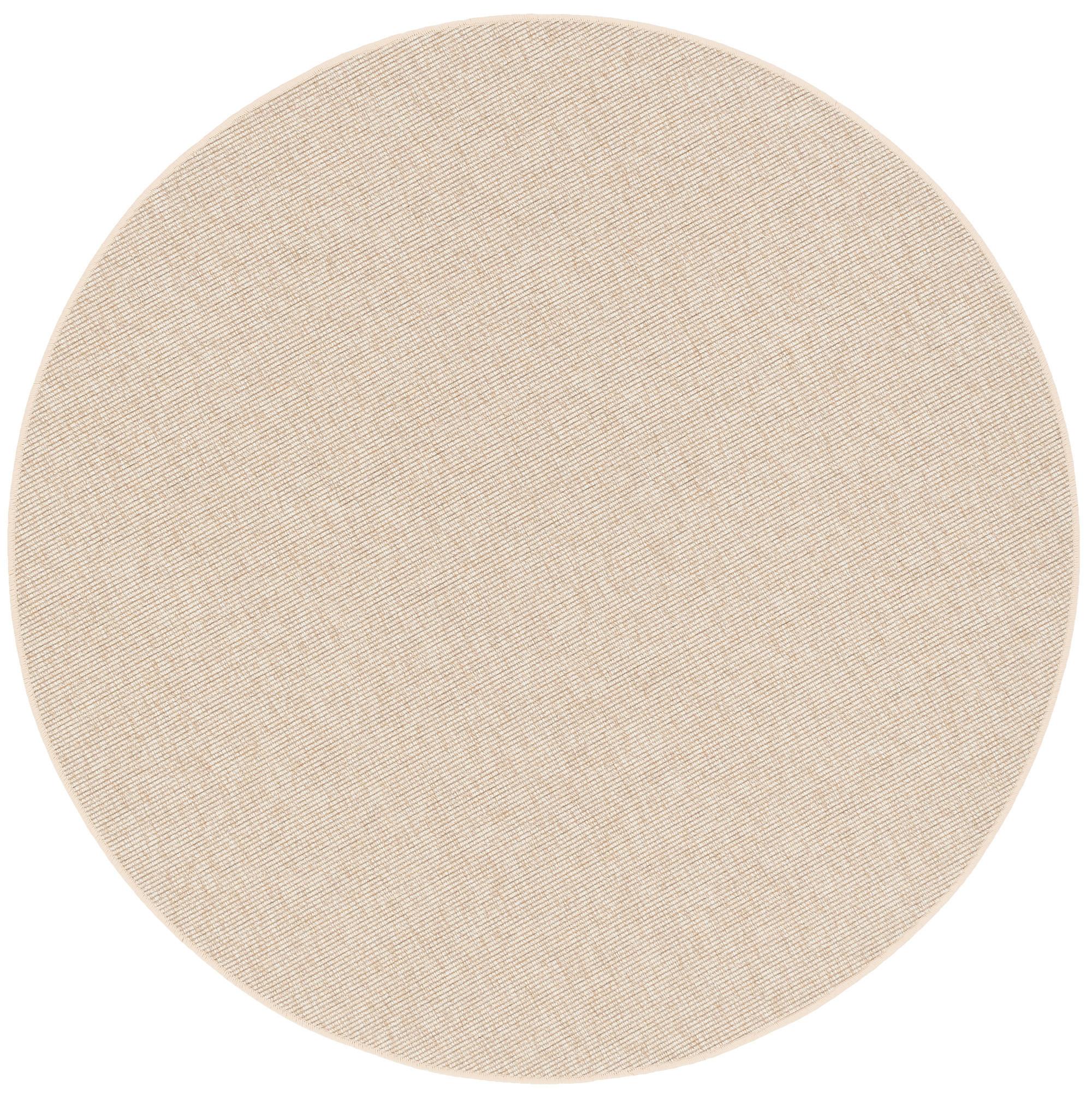 NATUR SISAL-OPTIK TEPPICH TAFF RUND - Honig, Textil (160/160cm) - Snapstyle