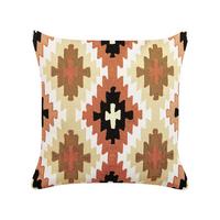 DEKOKISSEN Bunt 50/50 cm Serampore - Multicolor, Naturmaterialien/Textil (50/50cm) - Beliani