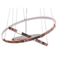 HÄNGELEUCHTE Atrek 50/50/108 cm - Roségold, Metall (50/30/108cm) - Beliani