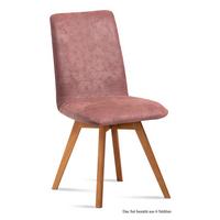 ESSZIMMERSTUHL (6er-Set) Dilga 47x92x60 Schwarz/Rosewood - Eichefarben/Dunkelrosa, Kunststoff (60/92/47cm) - 58aufmkessel