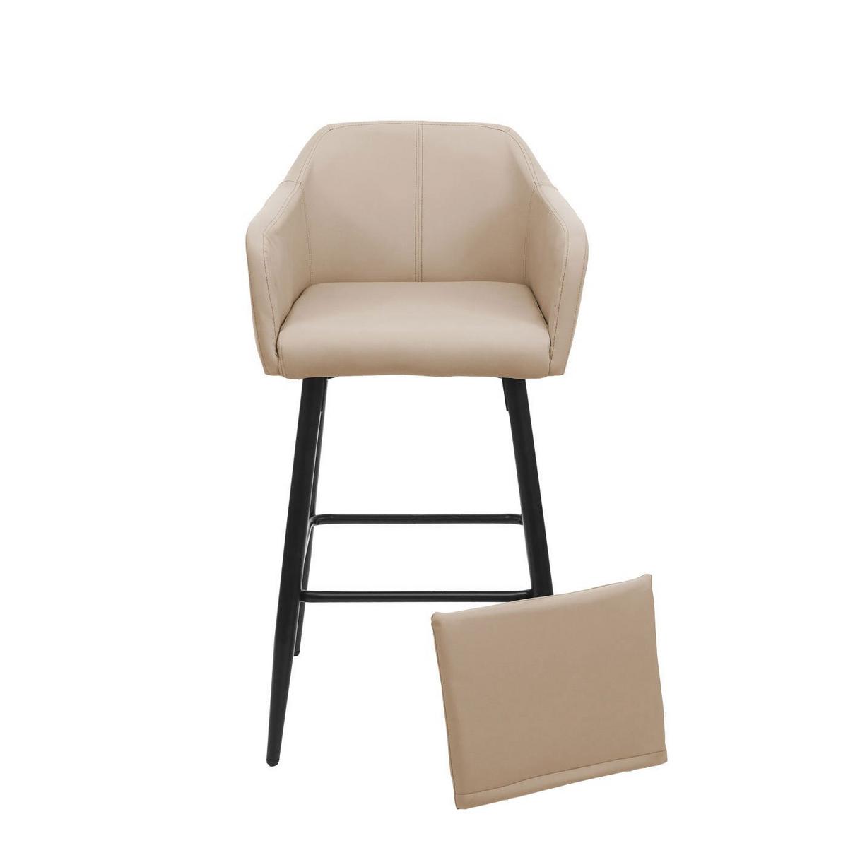 BARHOCKER Beige - Beige, Textil (54/105/53cm) - MCW