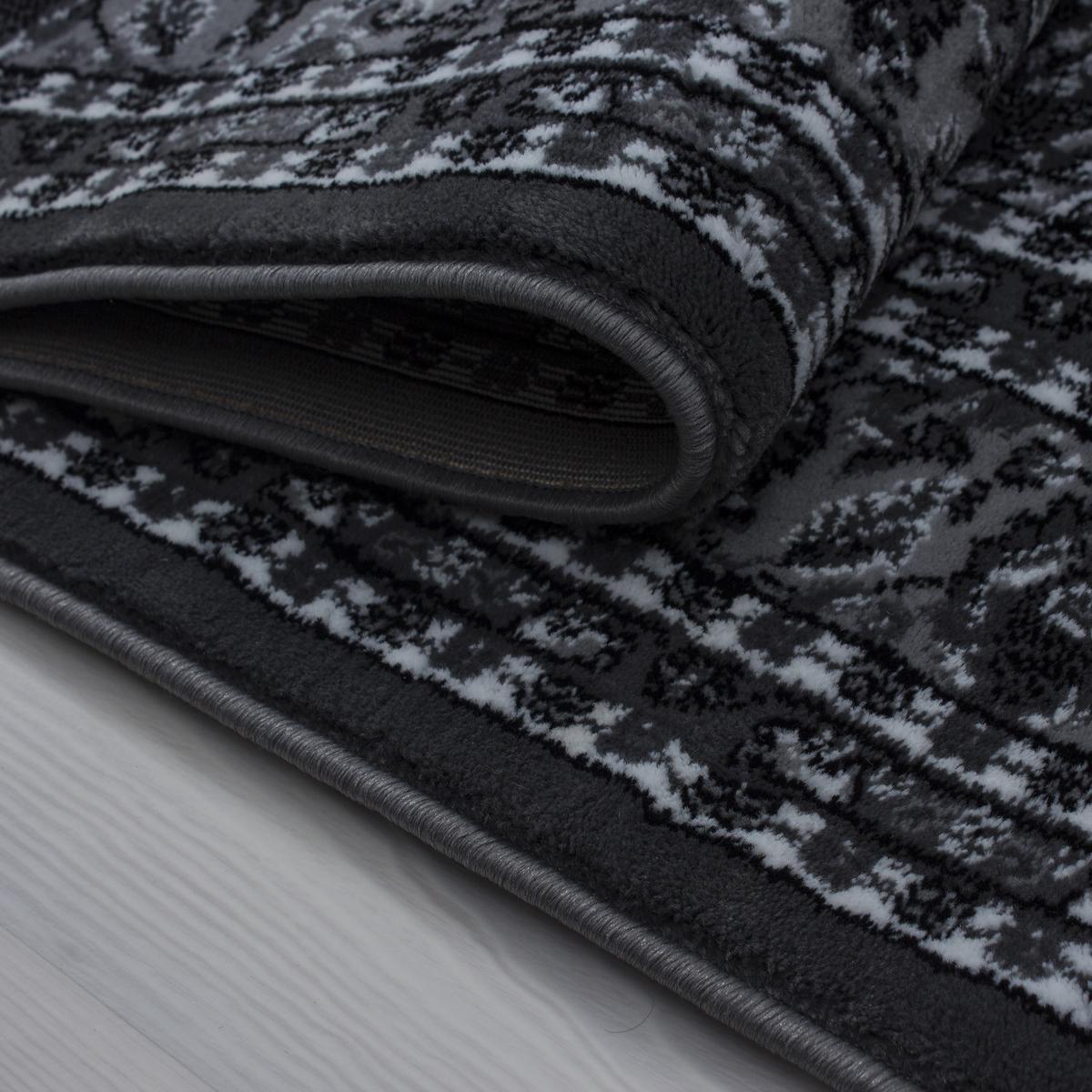 TEPPICH Kurzflor TANNHEIM in Grau, orientalisch, Florhöhe 12 mm, 80 x 150 cm - Grau, Textil (150/80cm) - KADIMA DESIGN