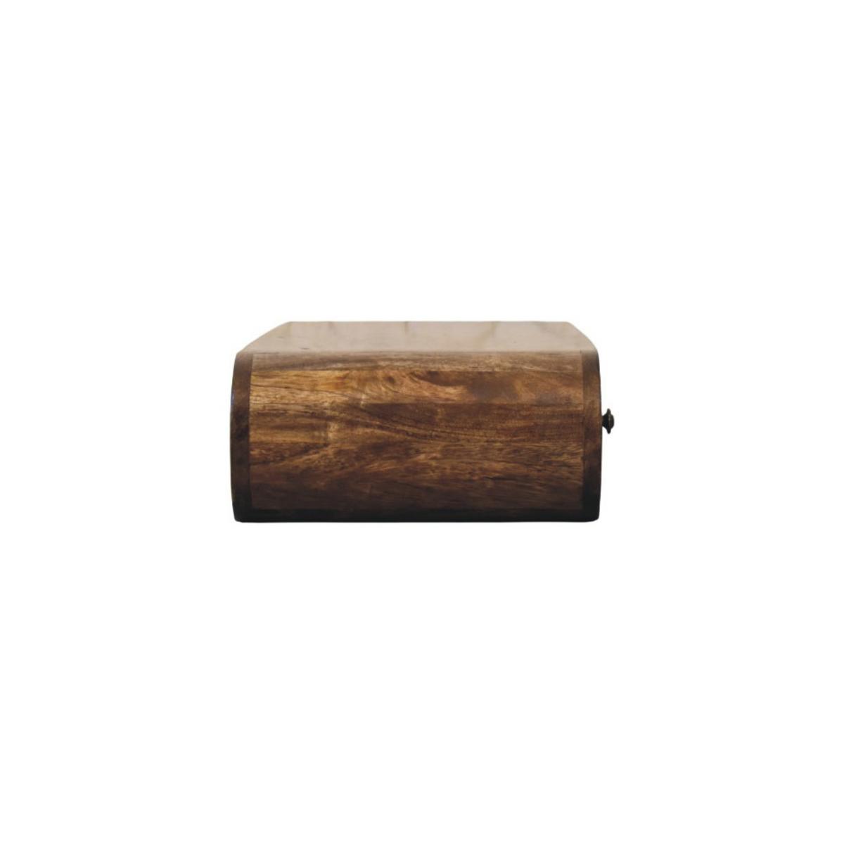 KONSOLEN TISCH Rounded Wandmontage mit 2 Schubladen - Braun, Holz (80/32/15cm) - Artisan Furniture
