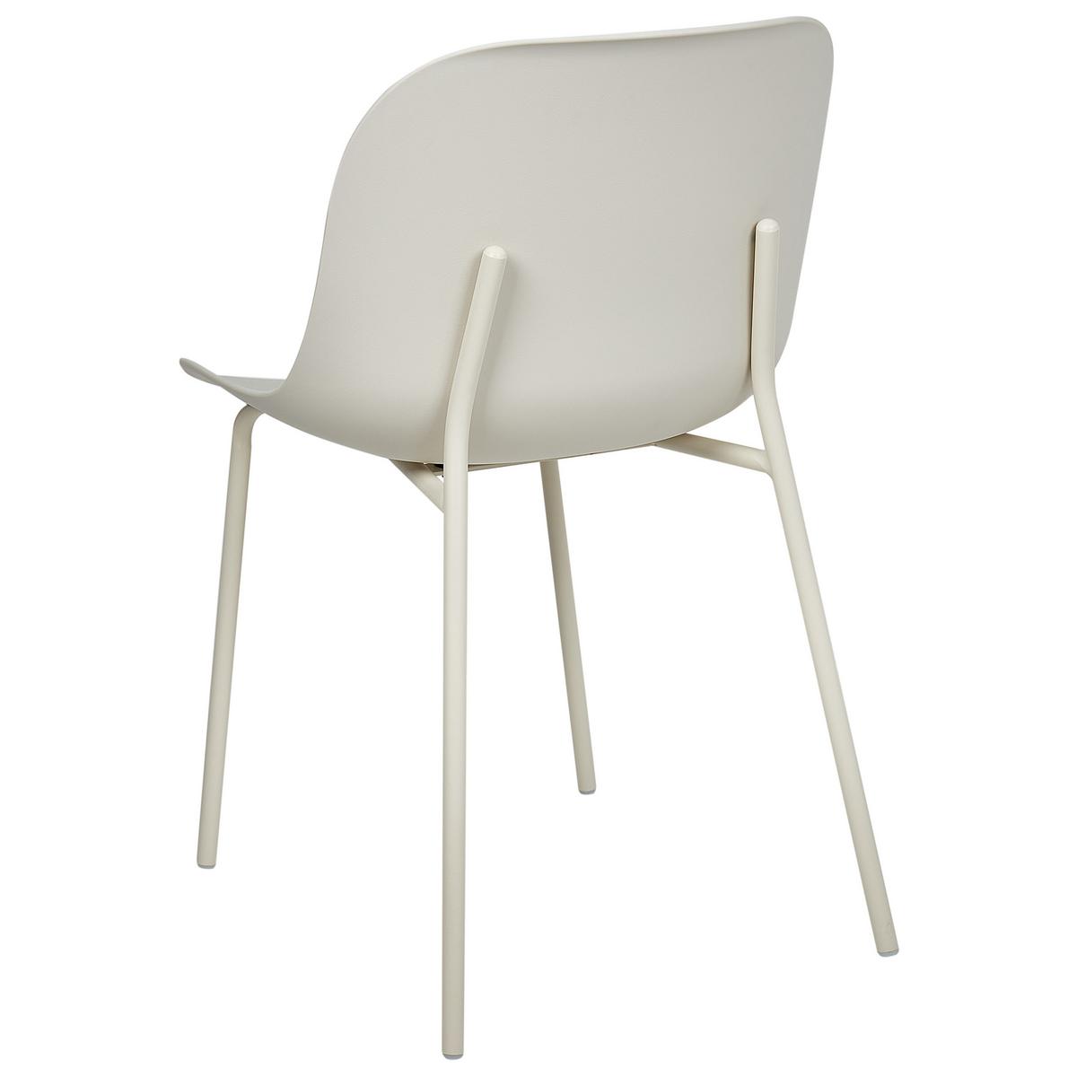 ESSZIMMERSTUHL 2er-Set Hellbeige Beloit - Beige, Kunststoff (44/80/55cm) - Beliani