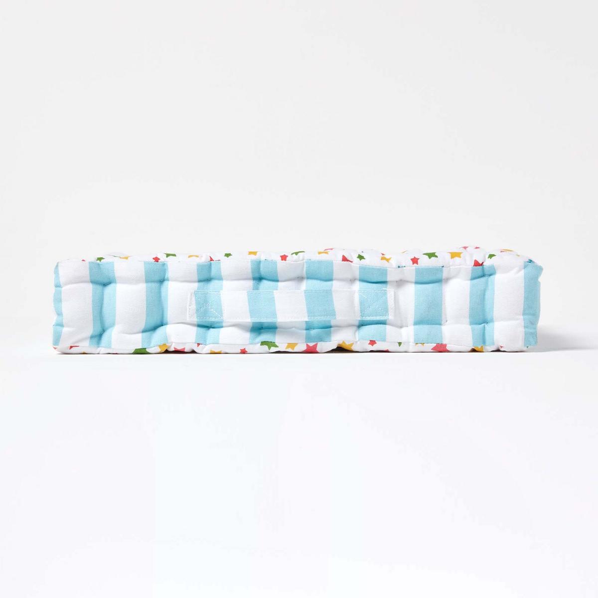 SITZKISSEN Sterne bunt 50/50/10 cm - Multicolor, Textil (50/50/10cm) - Homescapes